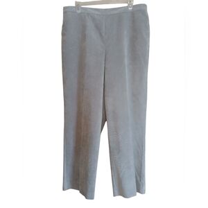 Alfred Dunner Corduroy Pants Size 14 Silver color
